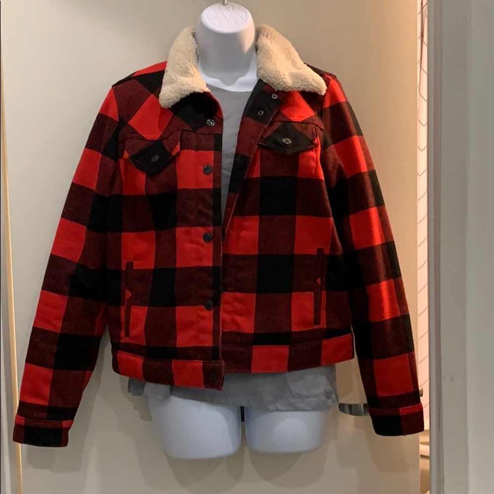 Red/Black buffalo check jacket